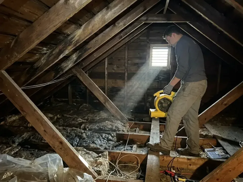 attic-water-damage-drying-proc-007 — frequently asked questions, Emergency Water Extraction & 24/7 Flood Response in Versail…